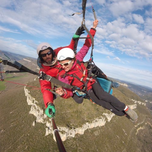 bapteme de l air parapente à Millau