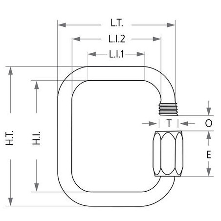 Horizon Millau - Maillons carres inox 7